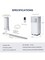Portable 10000 BTU Air Cooler Fan Dehumidifier 3-in-1 Remote Control